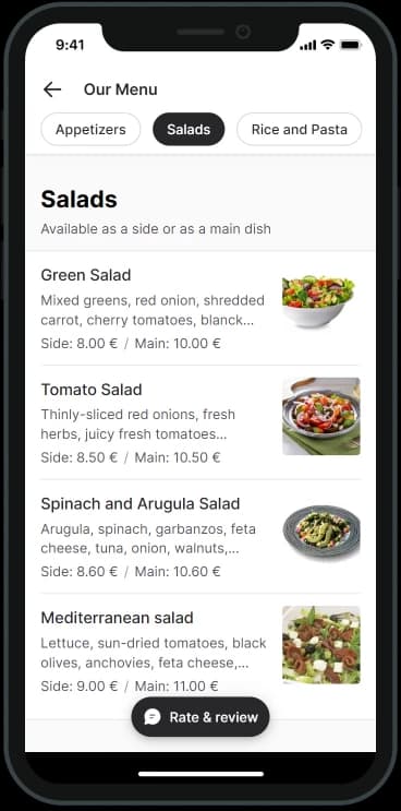 hiDishe App Preview